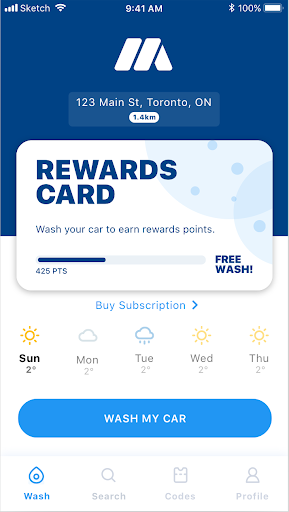 Android application Mosaic Carwash Intelligence screenshort