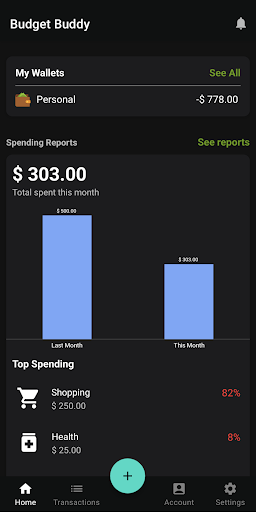 Android application Budget Buddy - Expense Tracker screenshort