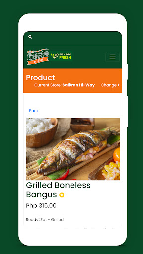 Android application Fish2go screenshort