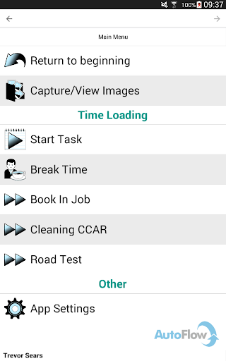 Android application WorkM8 v2 screenshort