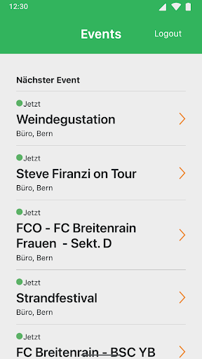 Ticketpark CheckIn Screen 2