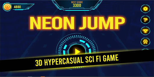 Android application Neon Jump screenshort