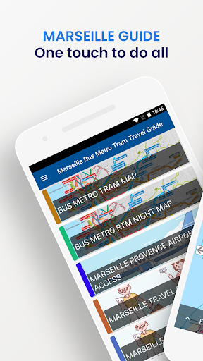 Android application Marseille Bus Metro Tram Guide screenshort