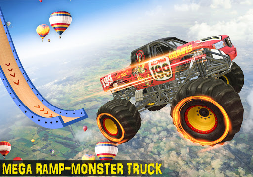 Android application Ramp Monster Truck Stunts screenshort