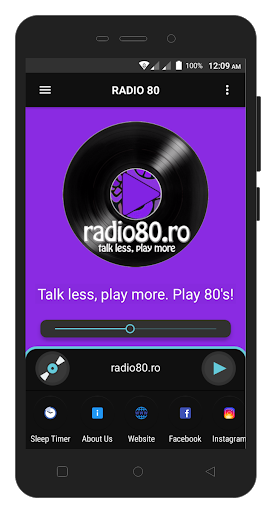 Android application RADIO 80 ROMANIA screenshort