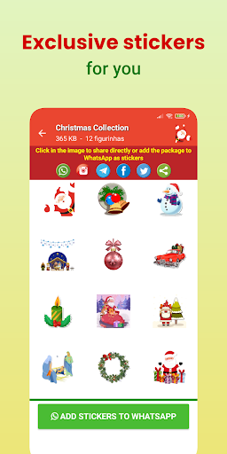 Christmas Stickers Screen 3