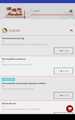 Čínska reštaurácia Mandarín Screen 3