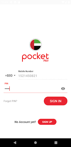 Pocket PAY Screen 2