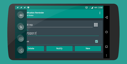 Quick Notes Reminder in notification