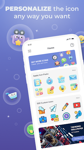 Android application Pixel Icon Pack: Customize App screenshort