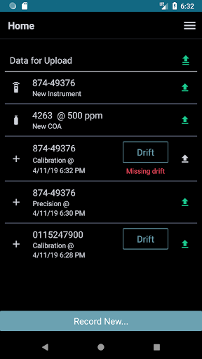 Android application Calibration Keeper screenshort