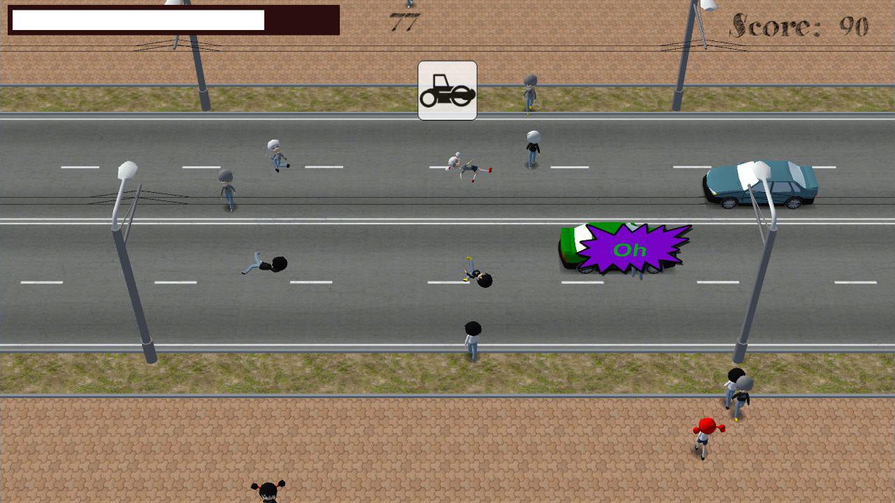 Android application Crossing road screenshort