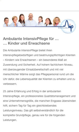 AIP Ambulante Intensiv Pflege Screen 2