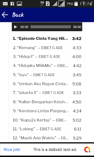 Ebiet G Ade Songs Album Screen 3
