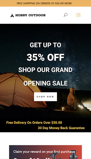 Android application Hobby Outdoor screenshort
