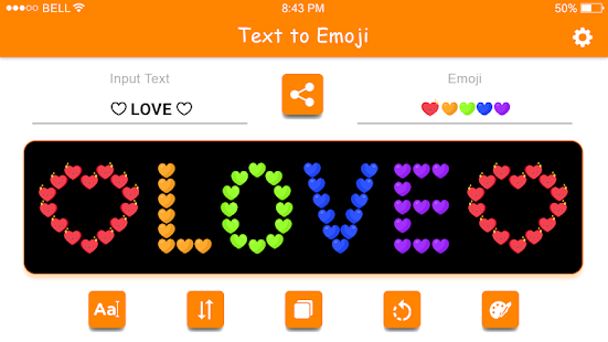 ? Emoji Letter Converter ? Bildschirmfoto