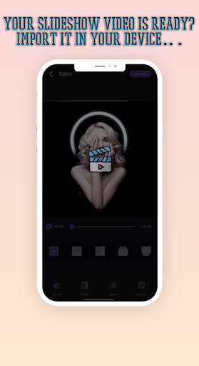 Photo slideshow with music