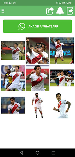 Android application Stickers de Gianluca Lapadula screenshort