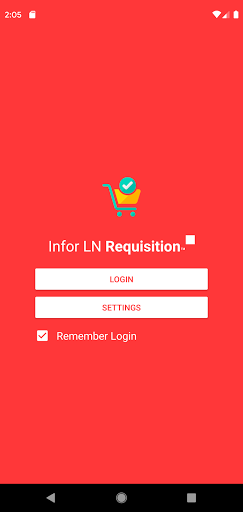 Android application Infor LN Requisition screenshort