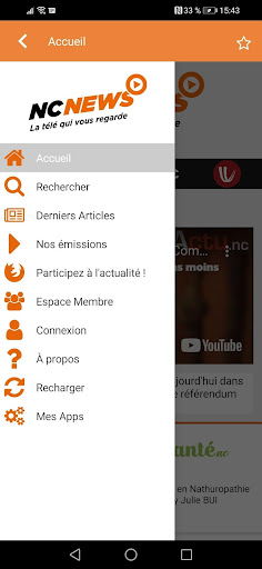 Android application NC News screenshort