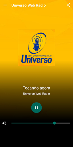 Android application Universo Web Rádio screenshort