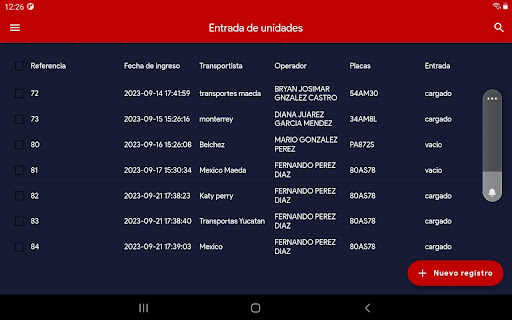 Android application Servi Container screenshort