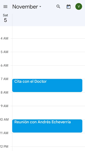 Agendame Screen 2
