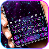 Shiny Galaxy Live Keyboard Background icon