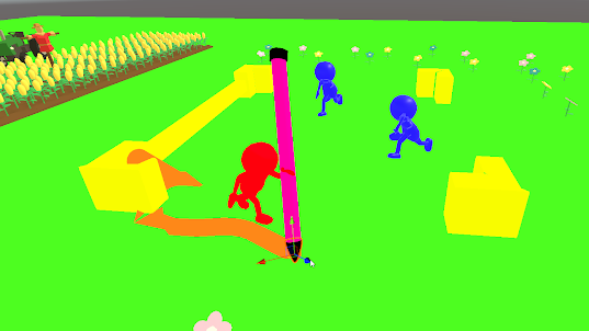 Color draw fight 3d