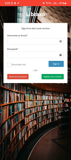 Android application Libraxo screenshort