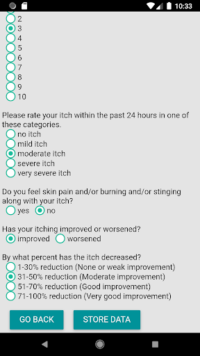 ItchyApp Screen 3
