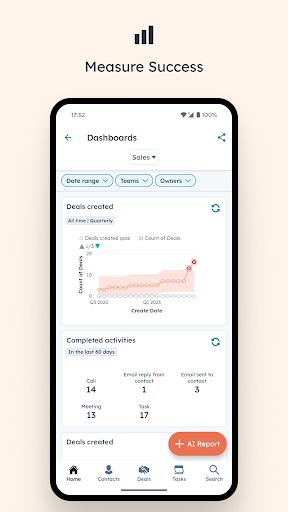 Screenshot of HubSpot