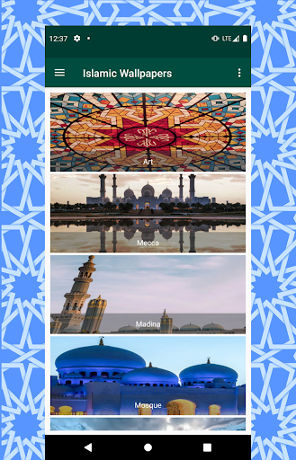 Android application Islamic Wallpapers screenshort