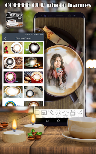 Android application Coffee Cup Photo Frames screenshort