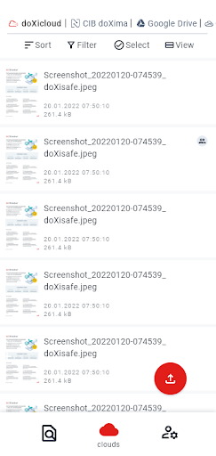 doXicloud Screen 2