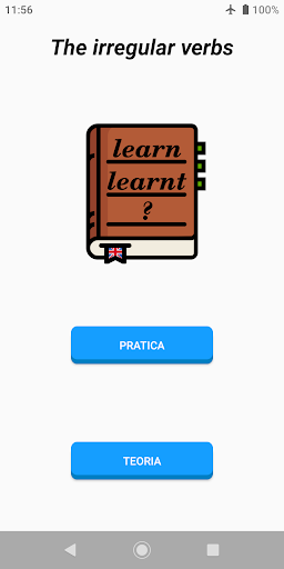 Android application Learn - Verbi irregolari screenshort