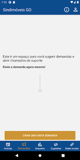 Android application Sindimóveis GO screenshort