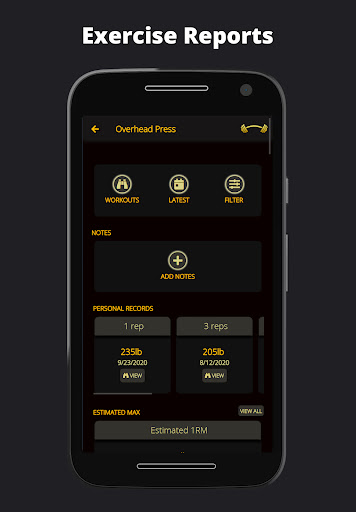 Make Those Gains | Gym Journal Screen 3