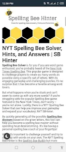 Spelling Bee Solver