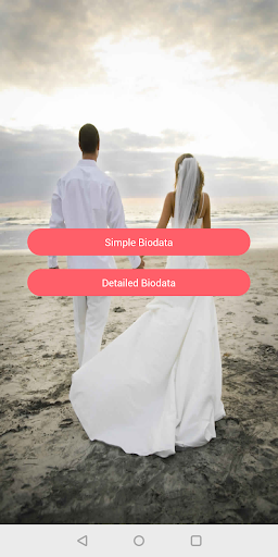 Android application biodata creator screenshort