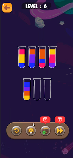 Colorful Water Sort Screen 3