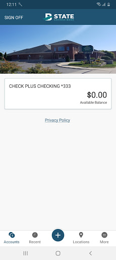 The State Savings Bank Screen 2