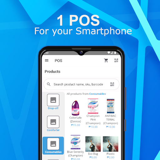 Android application Point of Sale screenshort
