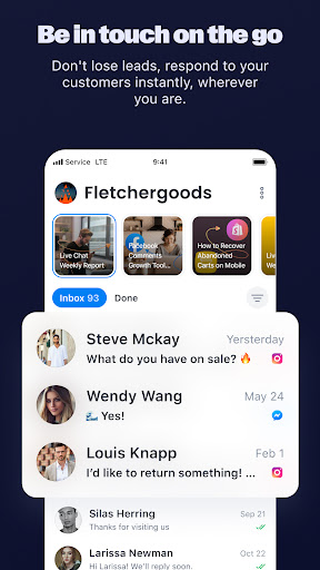 Android application Manychat screenshort