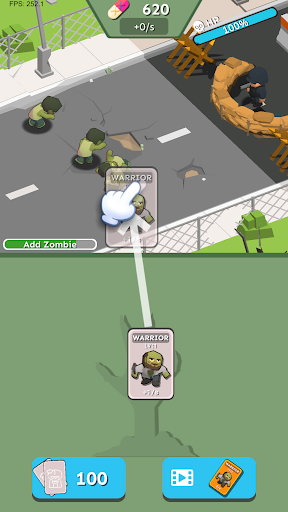 Android application Merge Zombie Siege screenshort