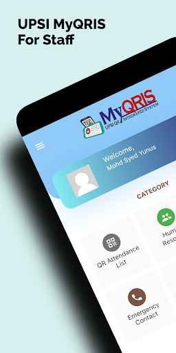 Android application UPSI MyQRIS For Staff screenshort