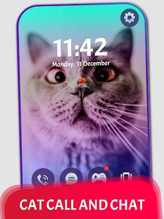 Game screenshot Cat Video Call & Chat Prank mod apk