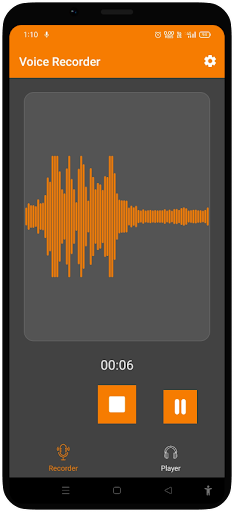 Android application Voice Recorder screenshort