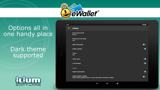 eWallet - Password Manager Capture d'écran