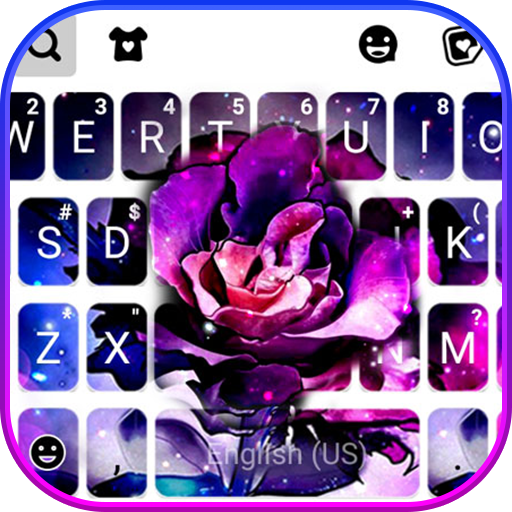 Rose Galaxy Keyboard Theme logo